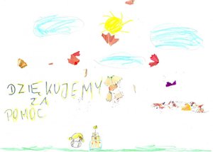 rysunki dzieci - przedstawiają kwiatki, słoneczka i serduszka